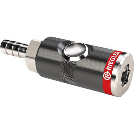 Raccord de sécurité DN 7,4 mm, filetage intérieur filetage Tülle 6mm RIEGLER