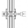 Goupille porte 8 x 110 mm avec fente