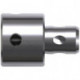Adaptateur avec support Quick-In pour carotteuses avec queue Weldon 19 mm (3/4 ") avec 1 tige d'éjection