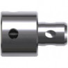 Adaptateur avec support Quick-In pour carotteuses avec queue Weldon 19 mm (3/4 ") avec 1 tige d'éjection