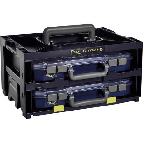 Chariot outils CarryMore 55x2 mit 2 CL 55 4x8-16 Couleur: noir