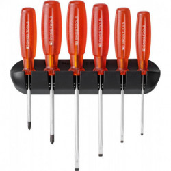 Set Tournevis 6-unités Fente PH im support mural Multicraft PB Swiss Tools