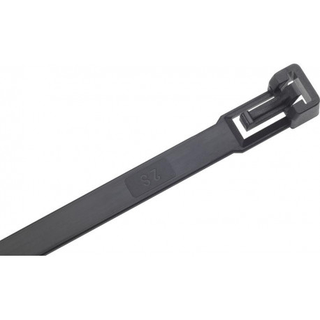Serre-câbles nylon noir360x75mm a100 pièces détachable SapiSelco