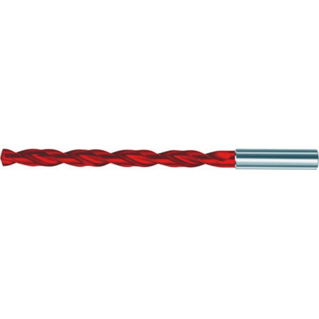 Foret hélicoïdal en carbure monobloc, SuperLine 12 x D, type RT 100, Ø m7 : 20,00 mm, Long. totale 310 mm, Long. hélice 258 mm, Ø queue h6 : 20 mm