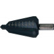 Jeu de forets perce-tôle de précision, acier à coupe rapide, revêtement traité à la vapeur, Capacité de perçage : 24-40 mm, Taille 4, Long. totale 89 mm