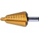 Foret perce-tôle de précision, acier rapide, revêtement TiN, Capacité de perçage : 40-61 mm, Taille 6, Long. totale 103 mm, Long. de la queue : 30 mm