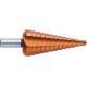 Foret étagé universel à goujure droite, revêtement TiN, Long. de l'étage : 5 mm, Long. totale 80 mm, Ø queue h8 : 6 mm