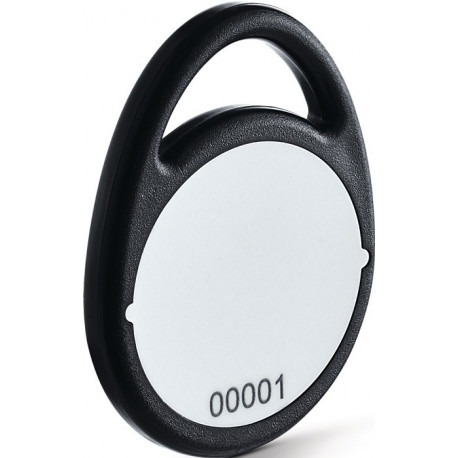 Porte-clés du système de contrôle d'accès Transpondeur RFID noir MIFARE DESFireEV2