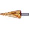 Foret étagé universel, goujure hélicoïdale, revêtement TiN, Long. de l'étage : 4 mm, Long. totale 67 mm, Ø queue h8 : 8 mm