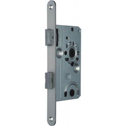 Serrure mortaise .BAD20/55/78/8mm DIN Gauche SP argenté rd Kl 2 SSF