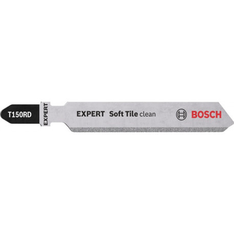 Lame de scie sauteuse Expert Soft Tile Clean T 150 RD Lg total.83mm 3 unités BOSCH