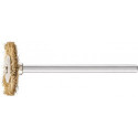 Mini brosse ronde RBU 1602/3 MES 0.10 D16xB2xL3 mm laiton PFERD (Par 10)