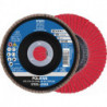 Disque à lamelles POLIFAN CO-COOL SG STEELOX D. 125 mm granulation 40 conique IN (Par 10)