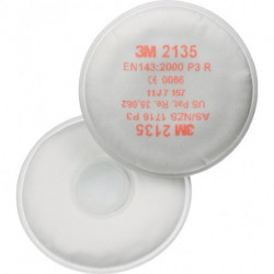 Filtre a&nbsp; particules rond 2135 EN 143:2000 P3 pour 4000370675.-680. -690.-691 3M