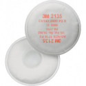 Filtre a&nbsp; particules rond 2135 EN 143:2000 P3 pour 4000370675.-680. -690.-691 3M