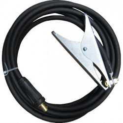 Câble de masse surmoulé 300 A Longueur.5m D-Ø 25 mm² fiche KS 50 PVC