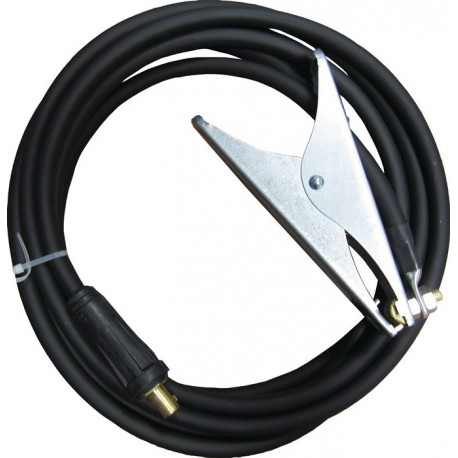 Câble de masse surmoulé 300 A Longueur.5m D-Ø 25 mm² fiche KS 50 PVC