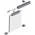 Système coulissant 140 2100mm EV1 anodisé.GLT ESG 8/10mm complète.910-1100mm Dm.HELM