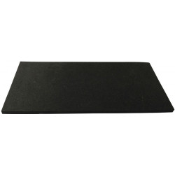 Plaque en caoutchouc alvéolaire largeur 1 m longueur 10m épaisseur 10mm EPDM noir ITES (Par 10)