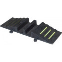 Passerelle à tuyau en caoutchouc L1010xl290xH135 mm jusquà 125 mm pour 2 tuyaux PARSCH