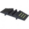Passerelle à tuyau en caoutchouc L1010xl290xH135 mm jusquà 125 mm pour 2 tuyaux PARSCH