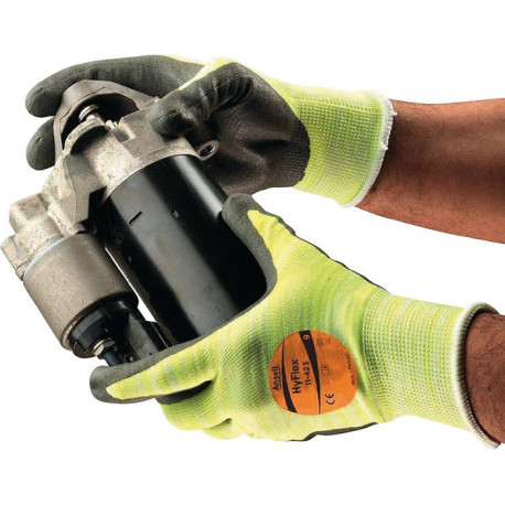 Gant HyFlex® 11-423 Taille 10 gris/jaune clair EN 388.EN 407 PSA III (Par 12)