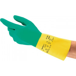 Gant de protection chimique AlphaTec® 87-900 Taille 9.5-10 vert/jaune EN 388.EN 374.EN 421 (Par 12)