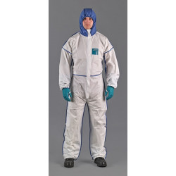 Combinaison de protection AlphaTec® 1800 Comfort Taille XXXL blanc/bleu PSA III MICROGARD