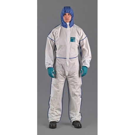 Combinaison de protection AlphaTec® 1800 Comfort Taille XXXL blanc/bleu PSA III MICROGARD