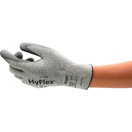 Gant de protection anti-coupures HyFlex® 11-730 Taille 11 gris EN 388 PSA II 12 PA (Par 12)