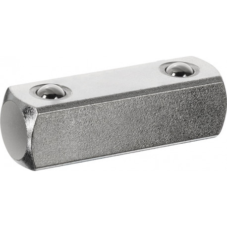 Carré traversant.Taille.3/8 pouce L.28mm avec serrure à bille GEDORE