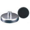 Aimant plat D.16xH4.5mm avec douille filetée adhérence 18 N
