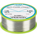 Fil d apport de soudure ISO-Core® Clear 1mm 250g Sn100Ni+ FELDER