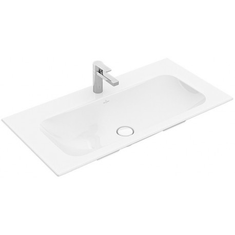 Lavabo V&B FINION avec trop-plein couvert ViFlow 1000x500mm blanc C+