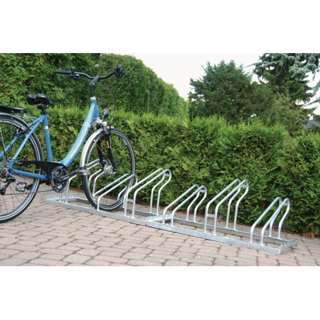 Parking râtelier à vélos 1 côté galvanisé 90 deTaille nombre dempattements 5 pour visser démonté