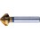 Fraise conique 90°, à chanfreiner et ébavurer, en acier à coupe rapide, DIN 335-C, revêtement TiN, Ø nominal : 11,5 mm, Plus petit Ø 2,8 mm