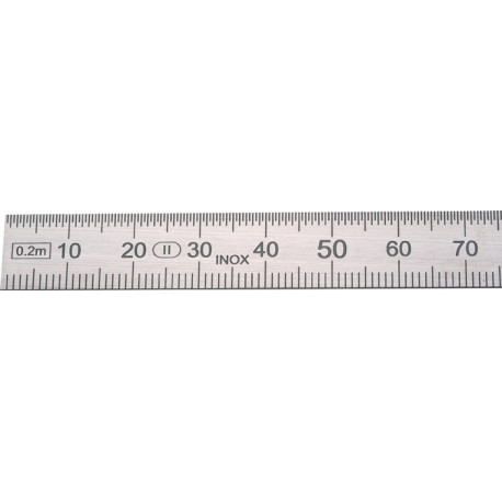 Règle en métal L.1500mm acier flexible graduation g B -mm/1/2mm H.PREISSER