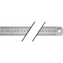 Règle en métal L.500mm acier flexible graduation g A -mm/mm H.PREISSER