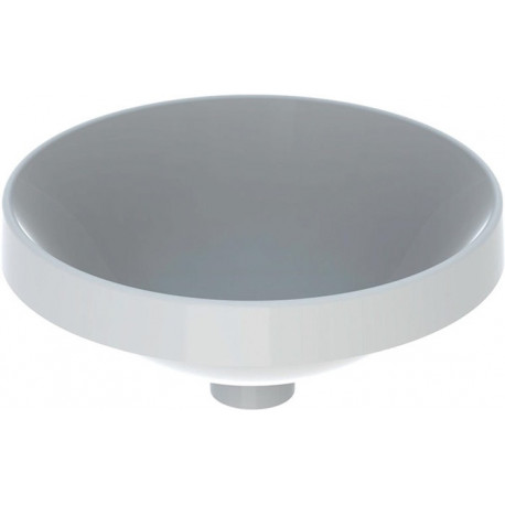 Lavabo à encastrer VariForm rond d: 400mm sans trou de robinetterie sans trop plein blanc KT
