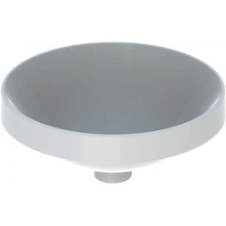 Lavabo à encastrer VariForm rond d: 400mm sans trou de robinetterie sans trop plein blanc
