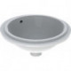 Lavabo sous plan VariForm rond d: 330mm sans trou de robinetterieavec trop plein we