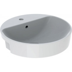 Lavabo semi-encastré Geberit VariForm rond d : 500mm m HL m ÜL we KT