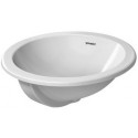 Lavabo à encastrer DURAVIT ARCHITECavec trop plein sans trou de robinetterie B d: 470mm sans trou de robinetterie blanc