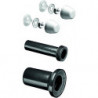 Ensemble entrée et sortie WC, tuyau d'évacuation d 90 mm, tuyau de raccordement 180 mm SCHELL