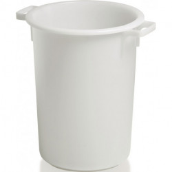 Bidon plastique environ 40l HD-PE blanc D420xH445mm avec poignée extérieure CRAEMER