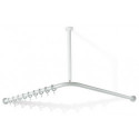 Tringle à rideau SERIE 801 d: 33mm 900x900mm. 18 Anneau sand