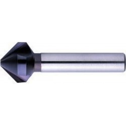 Fraise conique 90°, à chanfreiner et ébavurer, en acier à coupe rapide, DIN 335-C, revêtement TiAIN, Ø nominal : 6,3 mm, Plus petit Ø 1,5 mm