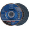 Disque à lamelles POLIFAN Z SG POWER STEELOX D. 125 mm granulation Z-60 conique (Par 10)