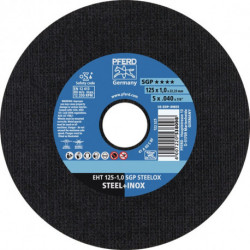 Disque à tronçonner SGP STEELOX D125x1 mm droit INOX perçage 22.23 mm PFERD (Par 25)