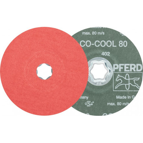 Disque en fibres COMBICLICK CO-COOL D. 125 mm granulation 80 INOX/aluminium grai (Par 25)